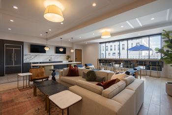 Club room with event kitchen